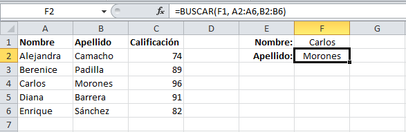 La función BUSCAR en Excel - Excel Total