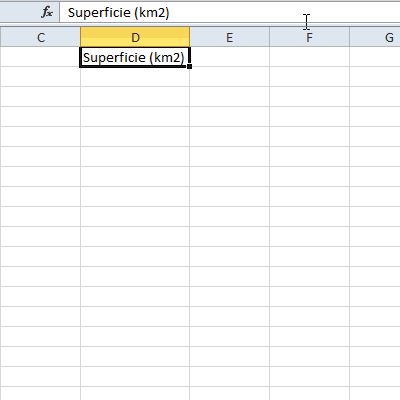 Formato de superindice en Excel