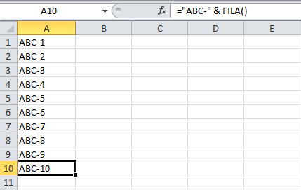 Cómo numerar automáticamente una columna de Excel