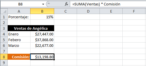 Cómo definier nombres en Excel