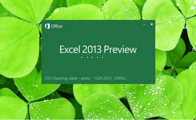 Vista previa de Excel 2013