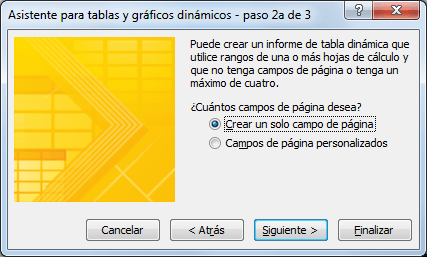 Consoidar datos en Excel con el Asistente para tablas y gráficos dinámicos