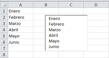 Especificar los elementos de un Cuadro de lista