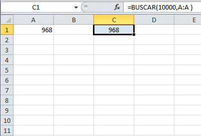 Buscar el último valor de una columna en Excel