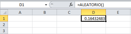 funcion aleatorio en excel