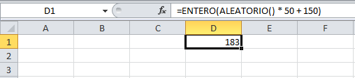 Números aleatorios dentro de un rango en Excel