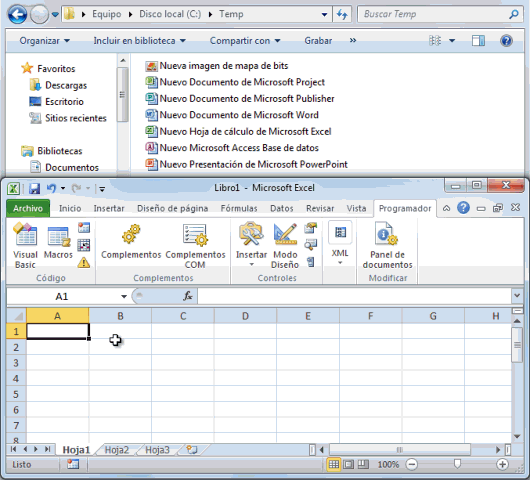 Importar una lista de archivos de una carpeta a Excel