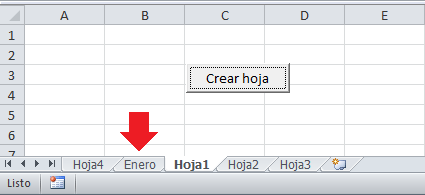 Indicar el nombre de la nueva hoja de Excel en VBA