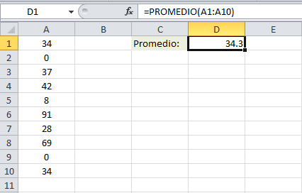 Como excluir ceros de los cálculos en Excel
