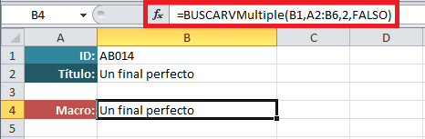BUSCARV en múltiples hojas de Excel