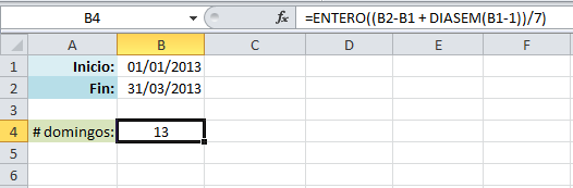 Cómo contar las apariciones de un día en Excel