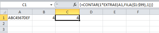 Cómo extraer solo números en Excel