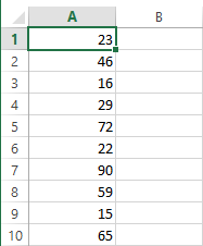 Valores numéricos en Excel 2013