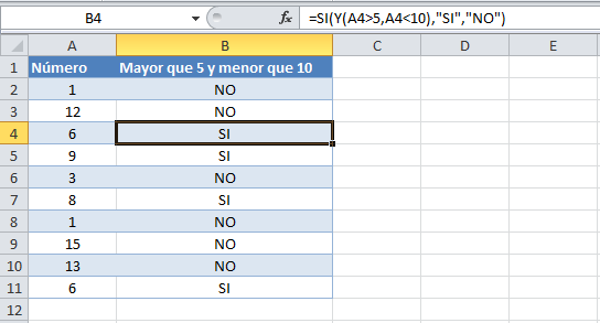 Tutorial Excel 2010: Función SI con varias condiciones