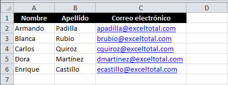 Exportar datos de Excel a un archivo de texto