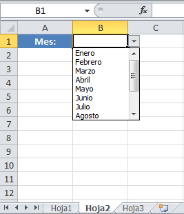 Lista desplegable desde otra hoja de Excel
