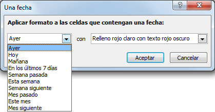 Cambio de color de celdas en base a fecha