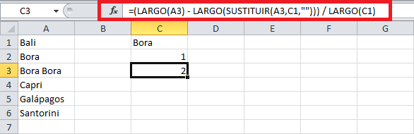 Cómo contar ocurrencias en Excel
