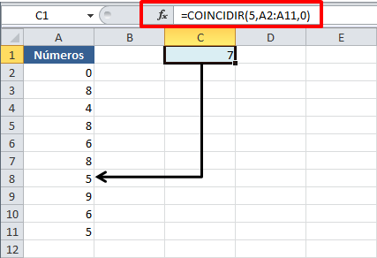 Encontrar el primer número diferente a cero en Excel