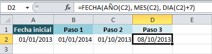 Determinar fechas de fin de tareas con Excel