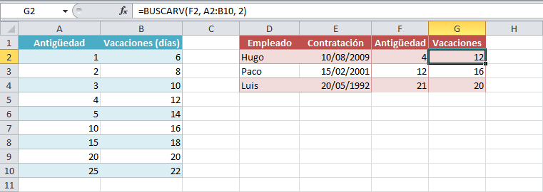 blusa Centro de producción once Calcular días de vacaciones en Excel • Excel Total