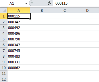 Cómo quitar o poner ceros a la izquierda en Excel