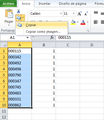 Eliminar ceros a la izquierda en Excel