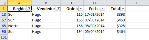 Cómo crear filtros en Excel