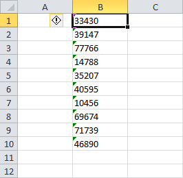 Convertir texto a número en Excel