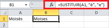 Cómo quitar acentos en Excel