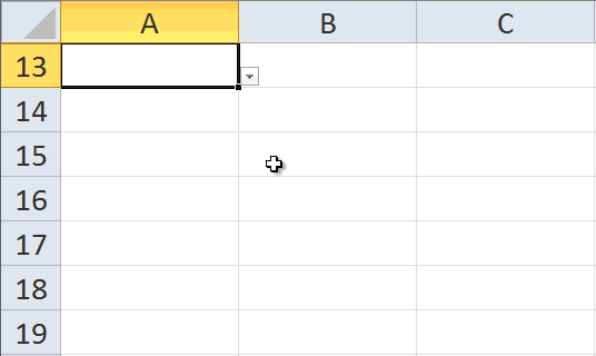 Autocompletar listas desplegables en Excel