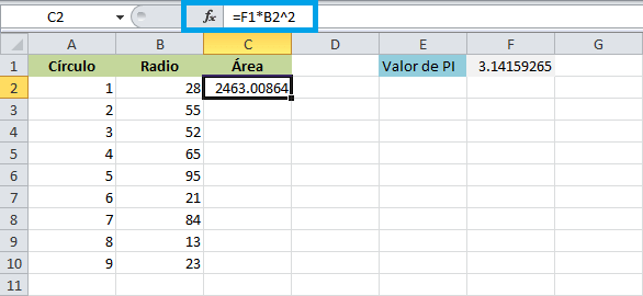 ¿Qué es una referencia en Excel?