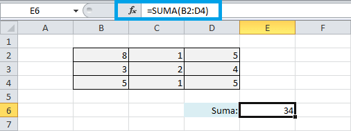 Definición de una referencia de celda en Excel