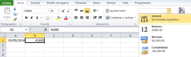 Cómo sumar fechas en Excel