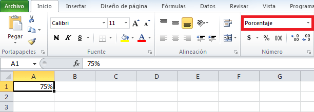 Cómo calcular porcentajes en Excel