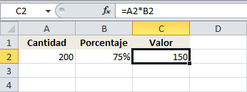 Calcular porcentaje en Excel