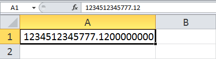 Cómo operar con números muy largos en Excel