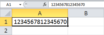 Números muy grandes en Excel