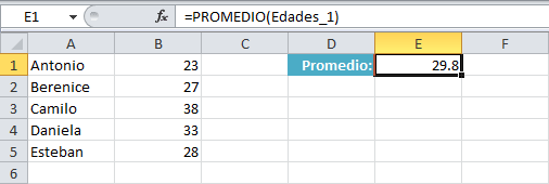 Rangos dinámicos en Microsoft Excel