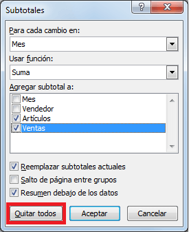 Cómo desagrupar filas en Excel