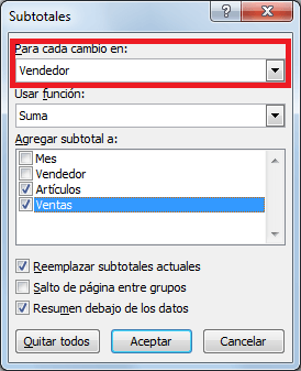 Agrupar datos por una columna de Excel