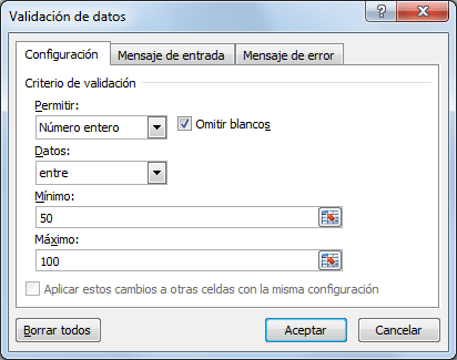 Cómo usar la validación de datos en Excel ejemplo