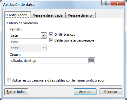 Cómo hacer validación de datos en Excel ejemplo